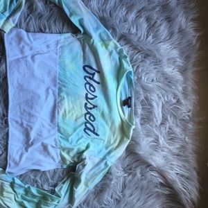 BLESSED cropped T-shirt
